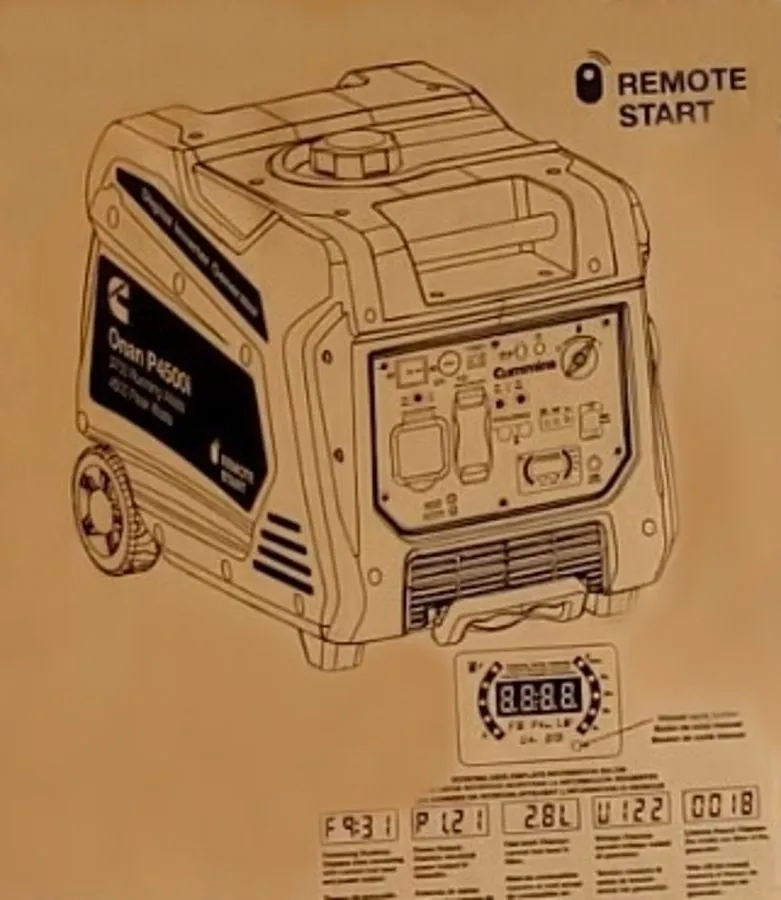 Onan P4500I GENERATOR